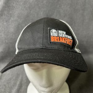 Taco Bell "Now Serving Breakfast" Snapback Adjustable Employee Hat Cap
